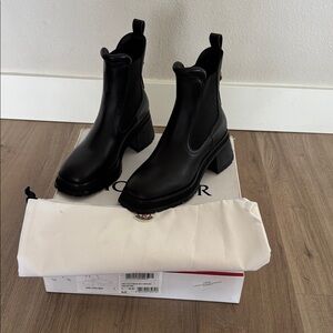 Moncler Black Ankle Boots